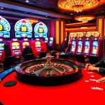 The thrilling atmosphere of winning at a casino, featuring roulette and poker games, showcases the excitement of https://www.vvjl8.com/.
